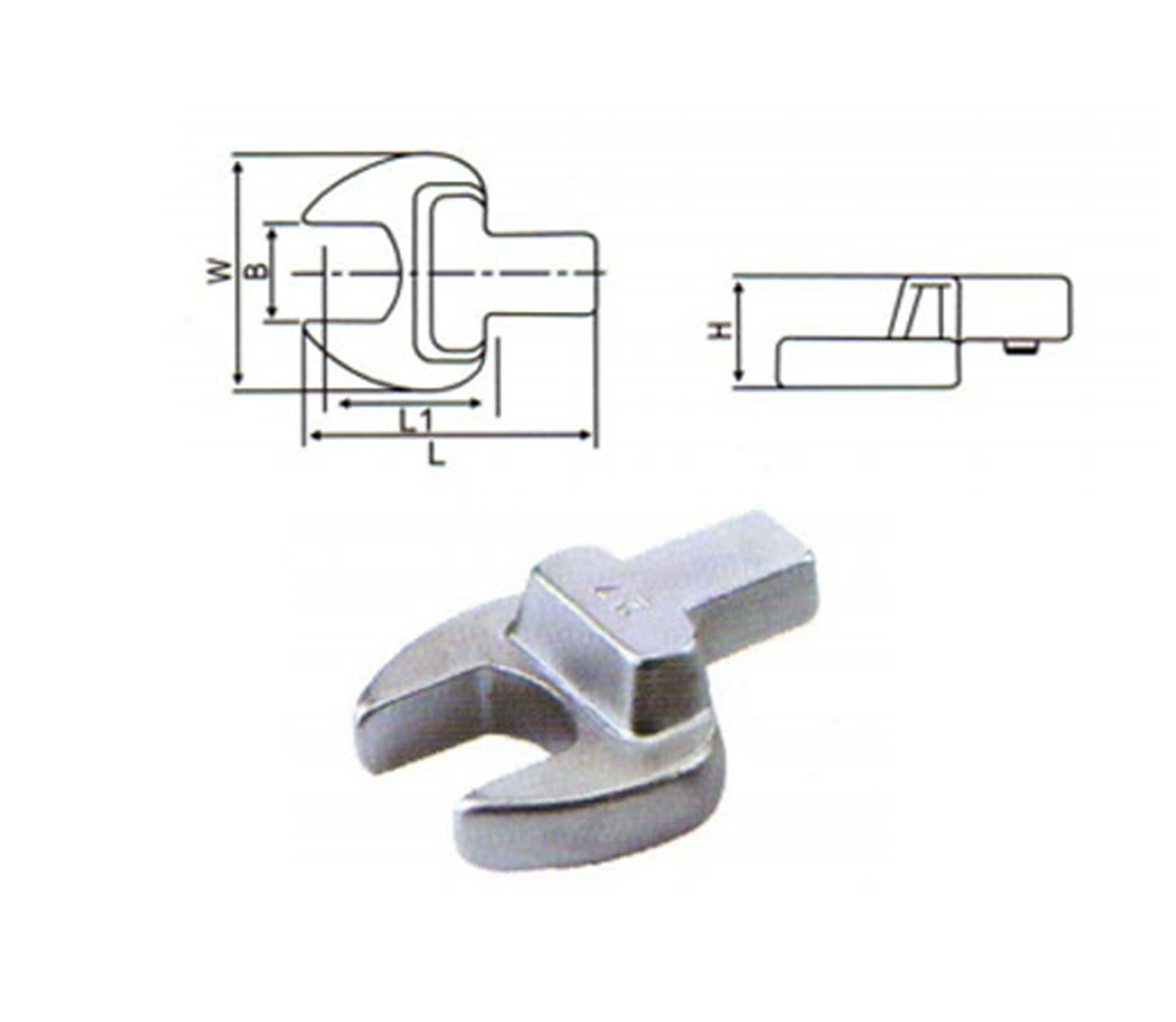 Interchangeable Open Ended Head